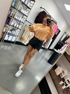 Black High Rise Denim Shorts- KanCan